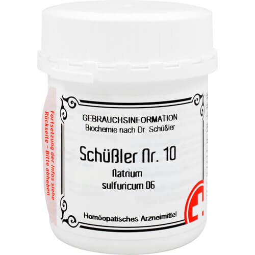 SCHÜSSLER NR.10 Natrium sulfuricum D 6 Tabletten SCHÜSSLER NR.10 Natrium sulfuricum D 6 Tabletten