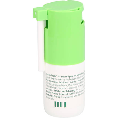 TANTUM VERDE 1,5 mg/ml Spray z.Anwen.i.d.Mundhöhle TANTUM VERDE 1,5 mg/ml Spray z.Anwen.i.d.Mundhöhle