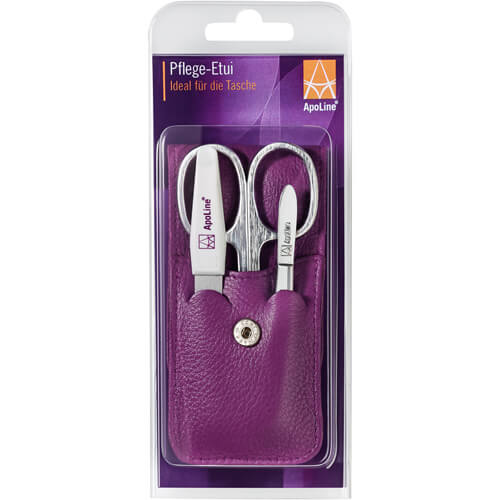 APOLINE Manicure Etui 3teilig lila APOLINE Manicure Etui 3teilig lila