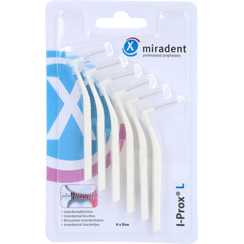 MIRADENT Interdentalbürste I-Prox L 0,6 mm weiß MIRADENT Interdentalbürste I-Prox L 0,6 mm weiß