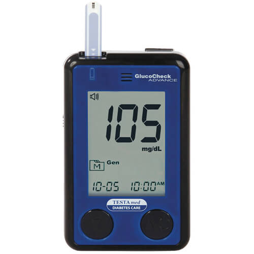 TESTAMED GlucoCheck Advance Star.-Kit mg/dl mmol/l TESTAMED GlucoCheck Advance Star.-Kit mg/dl mmol/l