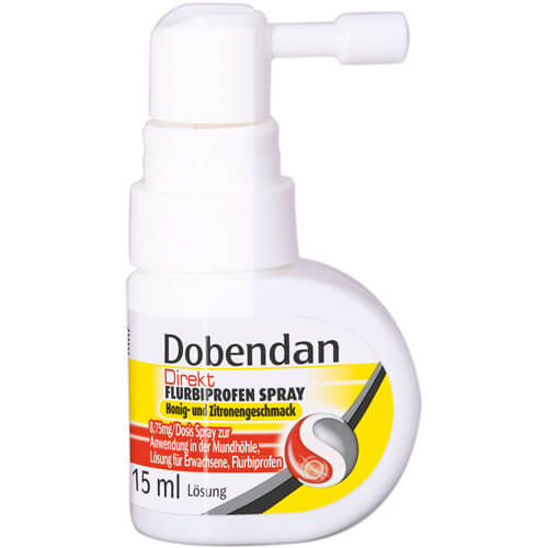 DOBENDAN Direkt Flurbiprofen Spray Honig & Zitrone DOBENDAN Direkt Flurbiprofen Spray Honig & Zitrone